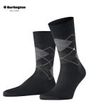 Skarpetki męskie Burlington Manchester w romby - black