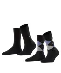 Skarpetki damskie Burlington 2-pak - Anthracite Melange