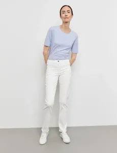 Dżinsy damskie Gerry Weber Best4Me slim fit REGULAR white