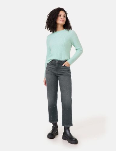 Proste dżinsy damskie Gerry Weber z kamyczkami black denim w sklepie online (3).jpg