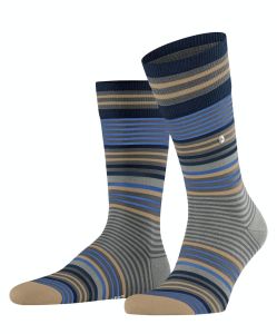 Skarpetki męskie Burlington w paski - dark gray