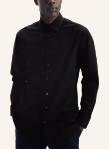 Biznesowa koszula męska Seidensticker shape fit czarna