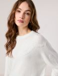 Biały sweter damski Taifun z kamyczkami - Moda Club Store4.jpg