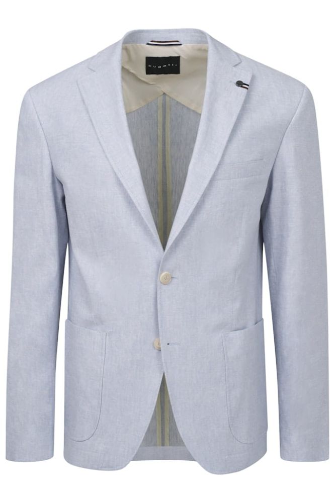 Lniana marynarka męska bugatti modern fit light blue3.jpg