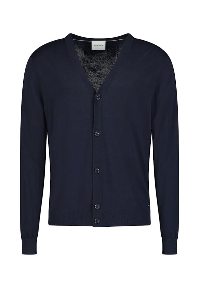 Kardigan męski Roy Robson Dark Blue z guzikami