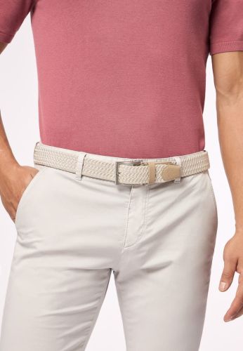 Pleciony pasek męski Roy Robson bez dziurek Light Brown Moda Club 6.jpg