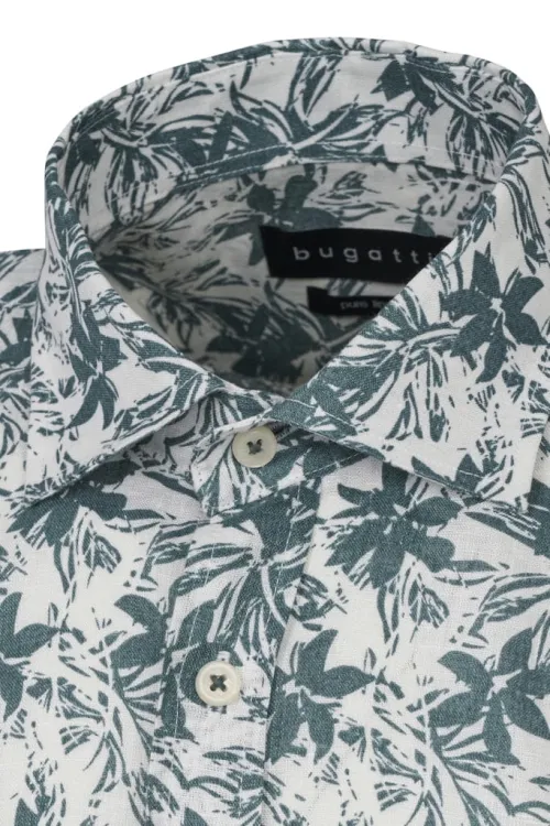 Lniana koszula męska bugatti Modern Fit w kwiaty 1.jpg