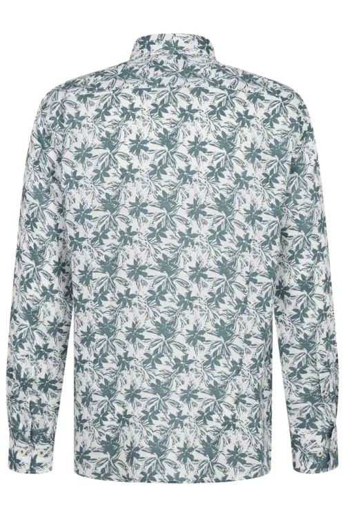 Lniana koszula męska bugatti Modern Fit w kwiaty 2.jpg