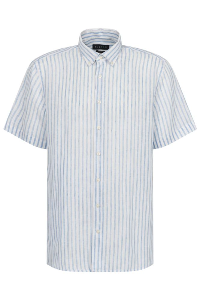 Lniana koszula męska bugatti Modern Fit w paski 4.jpeg