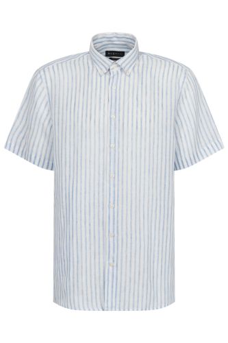 Lniana koszula męska bugatti Modern Fit w paski 4.jpeg