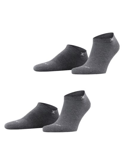 Krótkie skarpetki męskie Burlington 2 pack - antracytowe
