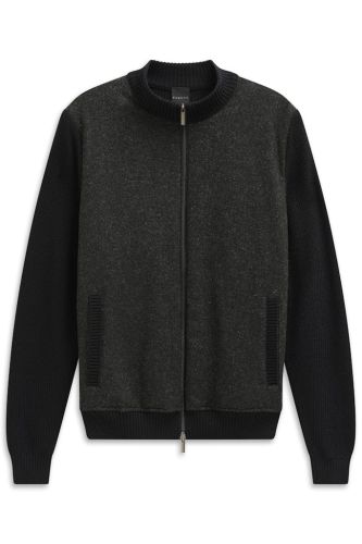 Rozpinana bluza męska bugatti grafitowa - Bugatti Fashion