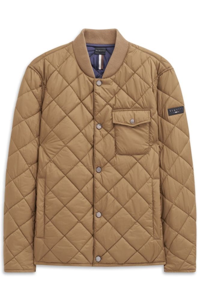 Pikowana kurtka męska bugatti AirSeries Cognac - Nowości w Moda Club Szczecin