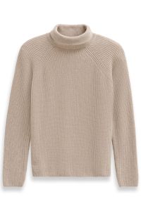 Wełniany sweter bugatti beige z kaszmirem