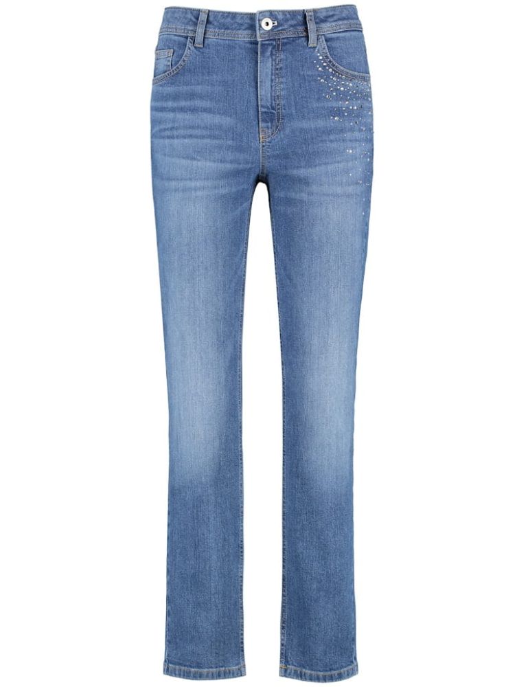 Dżinsy Taifun Straight Leg Light Blue