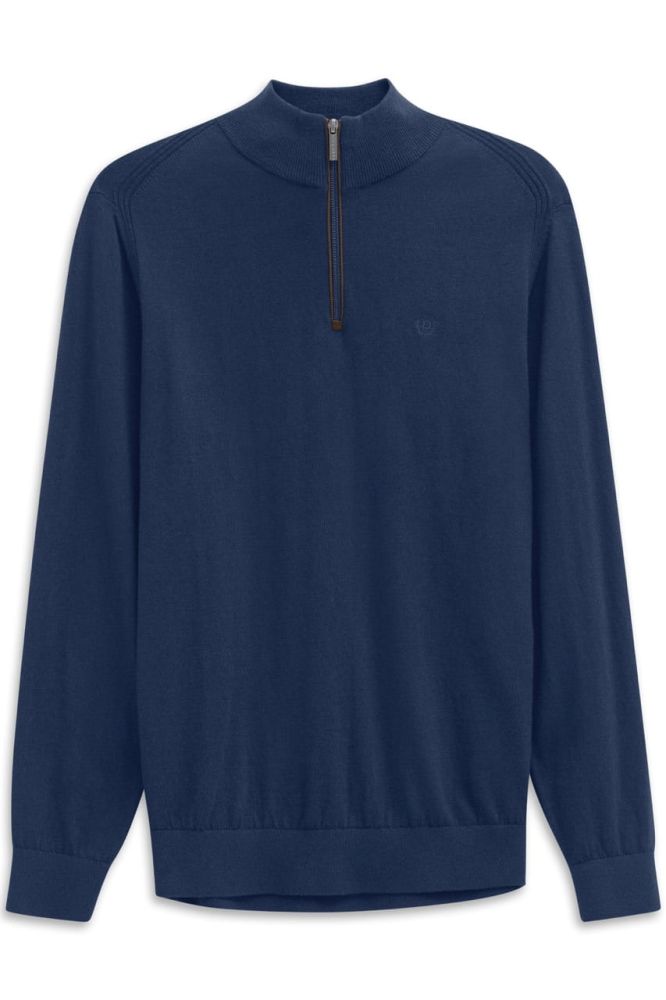 Rozpinany sweter męski bugatti blue