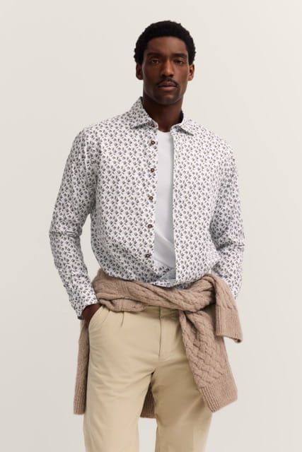 Koszula bugatti Modern Fit we wzorek - Sklep premium Moda Club