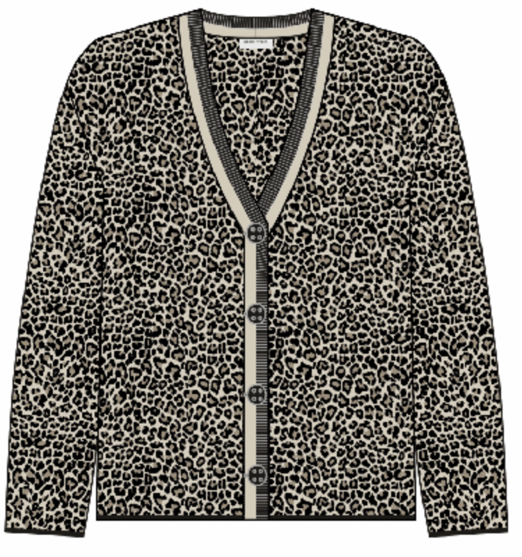 Kardigan Gerry Weber Leopard z guzikami