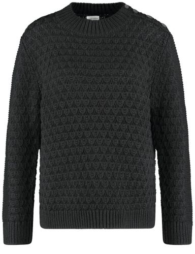 Ciepły sweter Gerry Weber Black z wełną