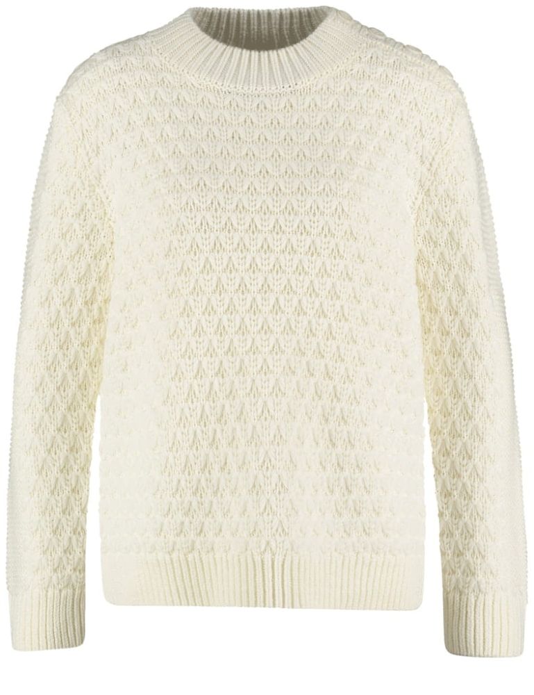 Ciepły sweter Gerry Weber OffWhite z wełną