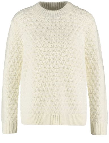 Ciepły sweter Gerry Weber OffWhite z wełną