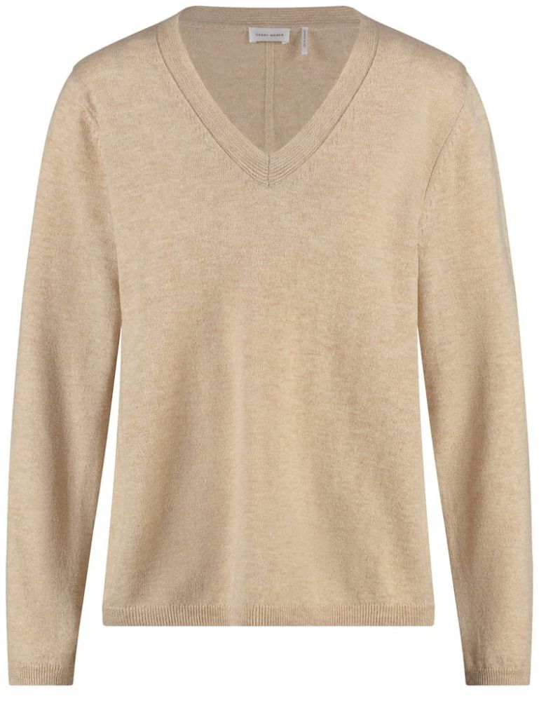 Wełniany sweterek Gerry Weber z kaszmirem Camel Beige