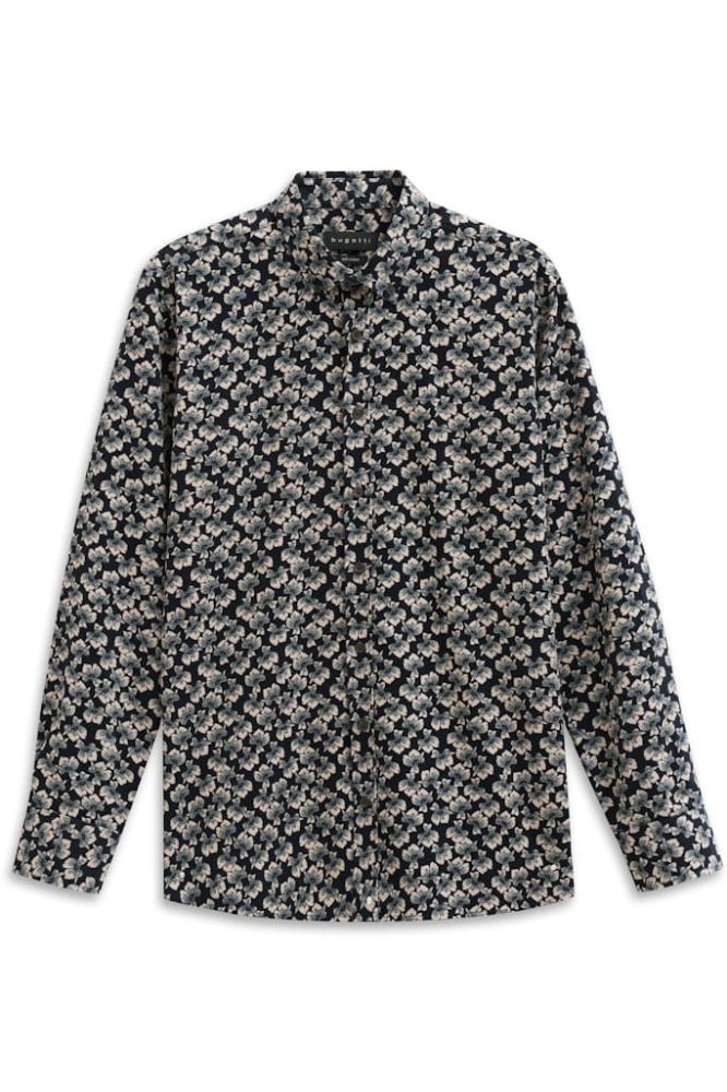 Koszula męska bugatti Modern Fit w gęste kwiatki