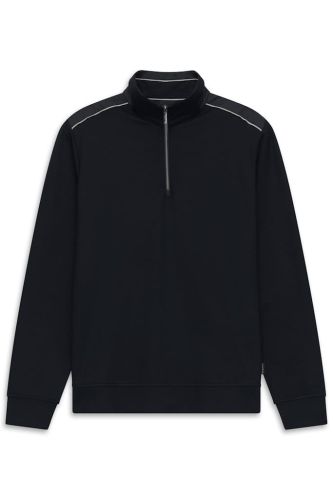 Bluza męska bugatti z rozpinanym kołnierzykiem dark blue