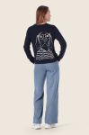 Sweter Gerry Weber z guzikami i grafiką pieska