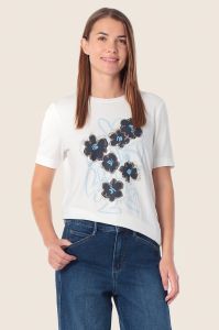 T-shirt Gerry Weber w kwiatki Off-White