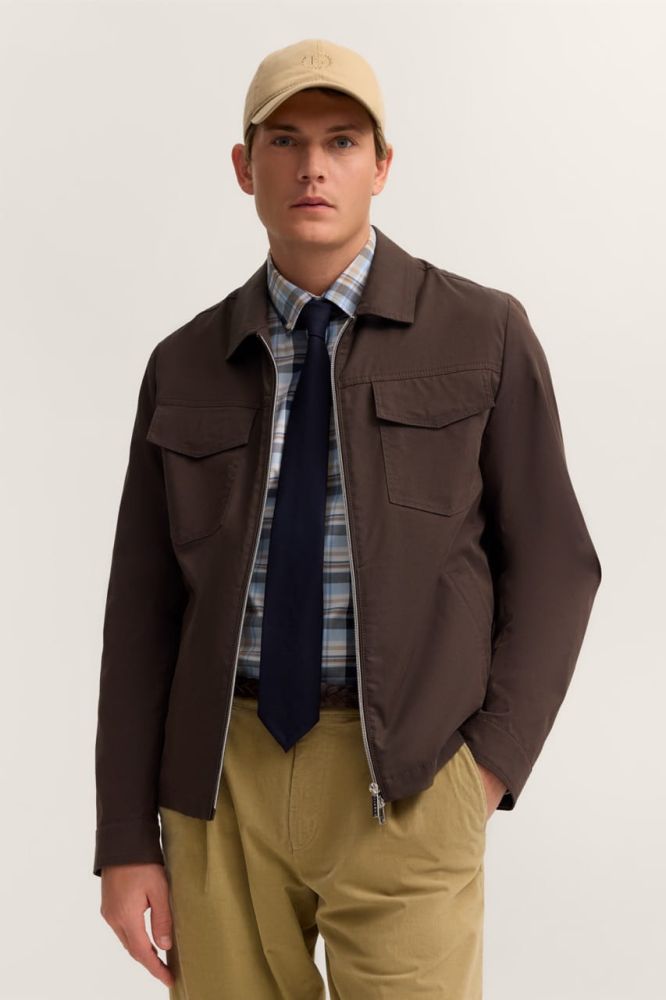 Lekka kurtka męska bugatti harrington brown w sklepie online Moda Club Store Szczecin - nowe kolekcje 2026