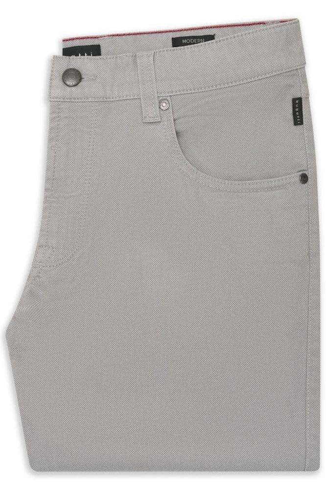 Spodnie męskie bugatti 5-pocket light grey