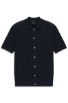Koszulka męska polo bugatti z guzikami Navy