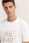 Biały t-shirt męski bugatti logo Moda Club Store 1.jpeg
