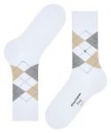 Skarpetki męskie Burlington w romby - White