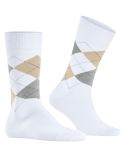Skarpetki męskie Burlington w romby - White