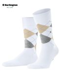 Skarpetki męskie Burlington w romby - White