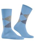Skarpetki męskie Burlington w romby - Sky Blue