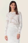 Ażurowy sweter damski Gerry Weber White