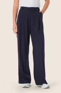 Granatowe spodnie Gerry Weber z lampasem