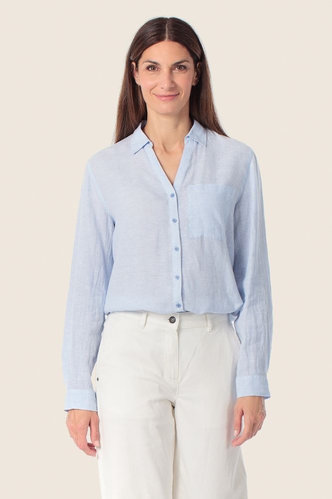 Lniana koszula damska Gerry Weber Light Blue ModaClub 2.jpeg