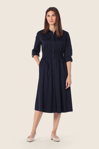 Koszulowa sukienka Gerry Weber granatowa w sklepie Moda Club 2.jpeg