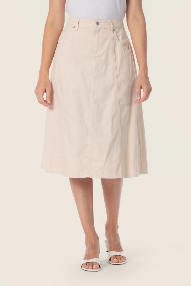 Rozkloszowana spódnica damska Gerry Weber z lnem 2.jpeg