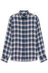 Lniana koszula męska bugatti Modern Fit w kratę