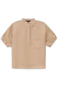 Lniana bluzka damska bugatti Sand Beige