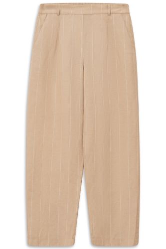 Lniane spodnie damskie bugatti Sand Beige