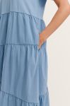 Sukienka bugatti Light Blue z falbanami