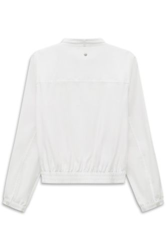 Lekka kurtka damska bugatti white z lnem
