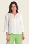 Lniana bluzka Gerry Weber biała