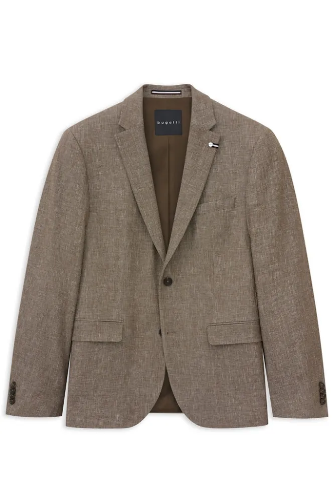 Marynarka męska bugatti z dodatkiem lnu